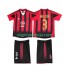 Camisola AC Milan MALDINI 3 2005 Retro Criança Equipamento Primeiro 2004 Manga Curta